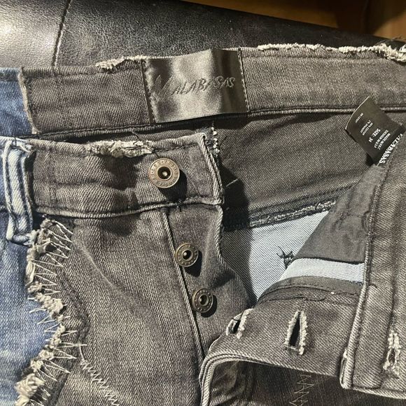 VALABASAS MERCURY DENIM JEANS (BLACK-BLUE) VALABASAS MERCURY DENIM JEANS (sz 34) - Picture 6 of 10